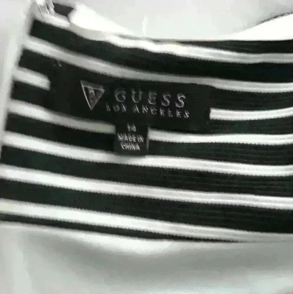 Guess Los Angeles sexy party/cocktail wedding stripe dress Size 14 - Picture 6 of 7